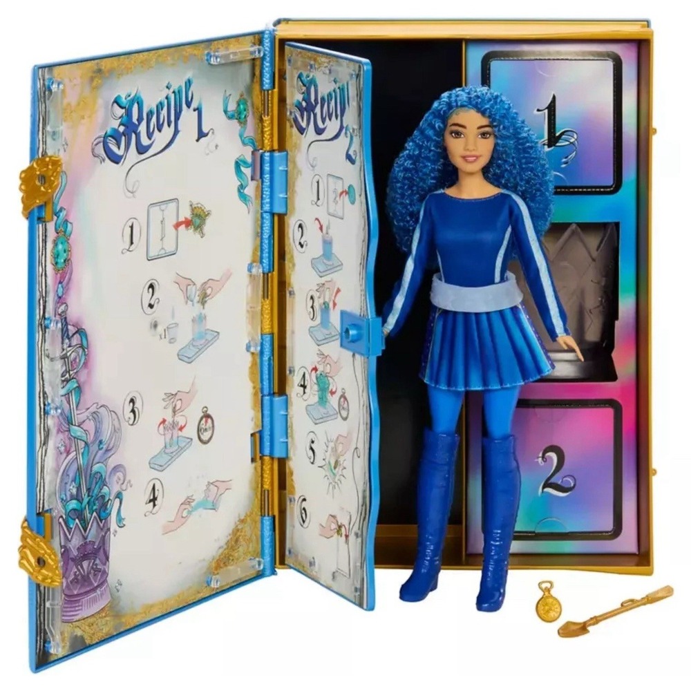 NEW Disney Descendants The Rise of Red Princess Chloe Doll & Sorcerer's Cookbook